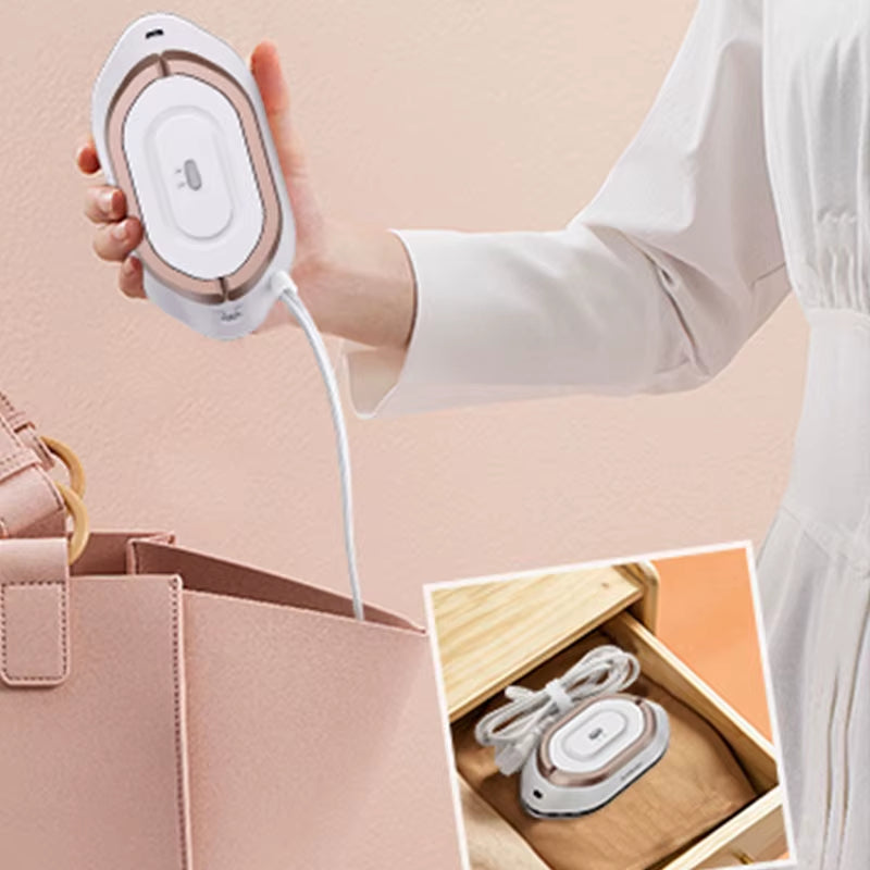 Portable Electric Iron Dual Voltage 110V/220V 30S Preheating Non-Steam Travel Mini Dry Iron for Quilting Sewing Clothes