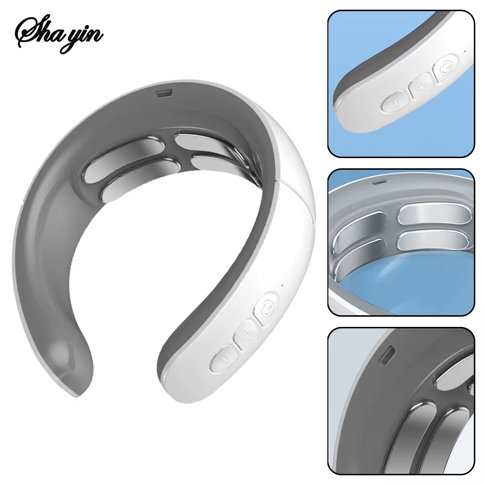 Neck Massager Intelligent Cervical Spine Instrument Electric Therapy Pulse Therapy Instrument Cervical Spine Massager