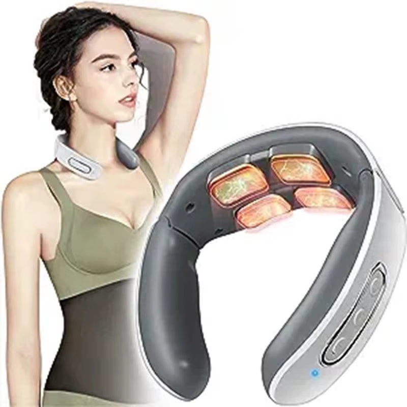 Neck Massager Intelligent Cervical Spine Instrument Electric Therapy Pulse Therapy Instrument Cervical Spine Massager