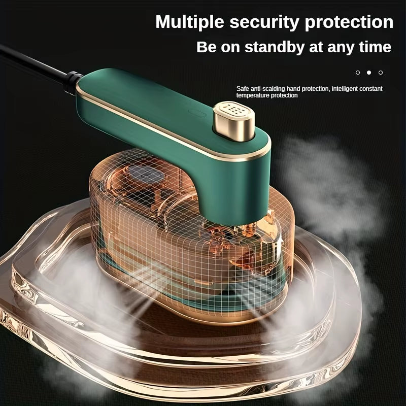 New 3 in 1 Mini Steam Iron,Travel Iron with Steam,Portable Ironing Clothes Foldable Rotating Handheld Steam Iron for Hometravel