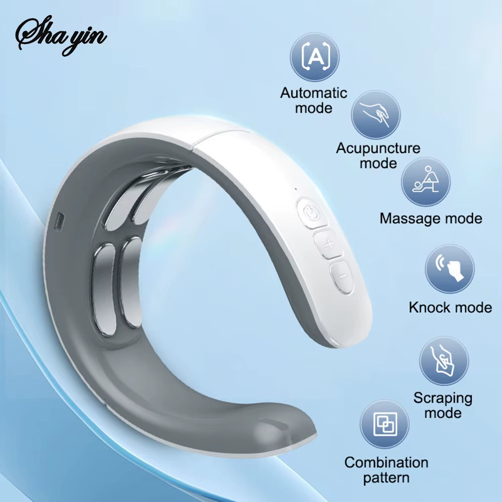Neck Massager Intelligent Cervical Spine Instrument Electric Therapy Pulse Therapy Instrument Cervical Spine Massager